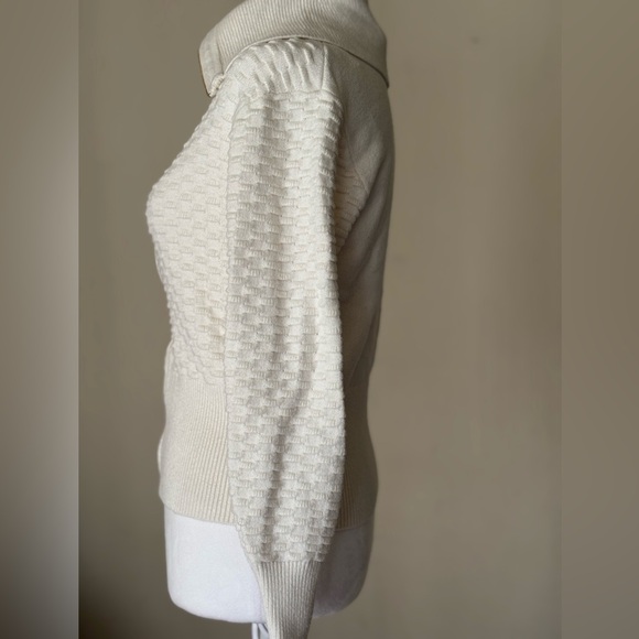 Marc New York Elegant Cream Ribbed Knit Sweater - Picture 10 of 14